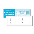 Bloco Controle Numerado 2 corpos 14x5cm c/20un - Animativa