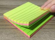 Bloco de Anotação Com Linhas Adesivo Sticky Note Colorido 76 mm x 76 mm - 100 folhas - Amarelo