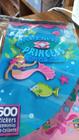 Bloco de cartela de adesivos Mermaid com 600 stickers