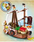 Bloco de construção de navio pirata com figuras ideia modelo presentes para crianças 432 peças