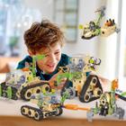 Bloco de Montar de Encaixar 202 Peças de Construção Tratores Infantil Brinquedo Educativo Didático Pedagógico Criativo
