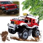 Bloco De Montar Didático Carrinho Aventura Off-road +145 Pçs