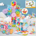 Bloco de Montar Infantil 165 Peças Brinquedo Educativo Criativo Peças de Encaixe Coloridas Brinquedo de Construção
