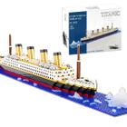 Bloco de Montar Titanic - 1878 Peças Premium Modelo Detalhado de Navio - GDLK TOYS