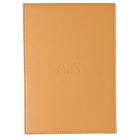 Bloco de Nota Rhodia15,5x22 n16 Capa Couro Laranja