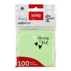 Bloco de Notas Adesivo 75X75 Verde 100 Folhas EI018 - Keep