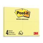 Bloco De Notas Adesivo Post It Amarelo 38x50mm - 3m - Post It