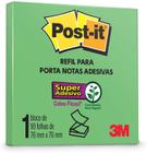 Bloco de Notas Super Adesivas Post-it Refil Verde Limão 76x76mm - 90 Folhas 3m