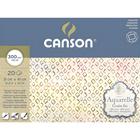 Bloco de Papel para Aquarela Canson Grão Fino 300g 31x41cm 20 Folhas