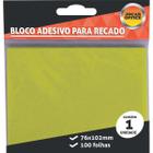 Bloco de Recado Autoadesivo Jocar Amarelo 76X102 100FLS.