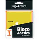 Bloco de Recado Autoadesivo Jocar Amarelo 76X76 100FLS.