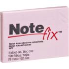 Bloco de Recado Autoadesivo Notefix 100F.76MMX102MM Rosa