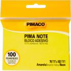 Bloco de Recado Autoadesivo Pimanote Amarelo 76X102MM 100F - Pimaco