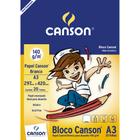 Bloco Desenho Branco C”A grain” Canson Linha Infantil 140 g/m² A3 297 x 420 mm com 20 Folhas - 66667071