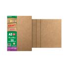 Bloco Ecocores Novaprint A3 Kraft 100g 50 Folhas 297x420mm