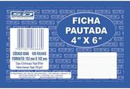 Bloco Ficha Pautada 4X6 Com 100 Folhas