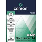 Bloco Layout Papel Sulfite Médio A4 120 g/m 50fls Canson 66667154