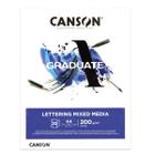 Bloco Lettering Mix Media Graduate A4 200g 20fls - Canson