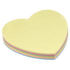 Bloco notas adesivas Smart notes coração pastel 70x70mm BRW