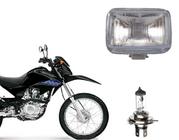 Bloco Óptico Xlr 125 Xr 200 Xr 250 + Lâmpada Farol Philips Ano 1989 Até 2008