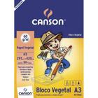 Bloco Papel Vegetal Liso A3 60g 50 Folhas - Canson