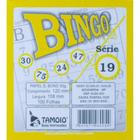 Bloco para Bingo Amarelo 120X108MM 100F Jornal