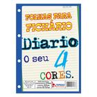 Bloco para Fichário 96 Folhas Diario 4 Cores - Tamoio