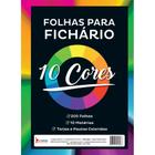 Bloco para Fichario Universit. 10 Cores 10 Materias 200F 56G - Tamoio