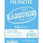 Bloco para Rascunho com Picote sem Pauta 155X205 50 Folhas Pacote com 10 - Filiperson