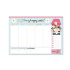 Bloco Planner de Mesa Semanal Happy Buquê