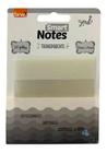 Bloco smart notes 76x76mm transparente 20 folhas Brw