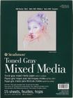 Bloco Strathmore Mix Media Toned Gray 300g 22,9x30,5 15 Fls 62462309