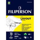 Bloco tecnico com margem lay-out a-4 63g.50fls.branco filiperson