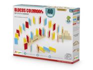 Blocos de Construção Coloridos Brinquedo Educativo Criativo