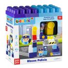 Blocos de Encaixe Polícia Cubic Jr 20 Peças Multikids - BR1390