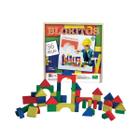 Blocos de Montar Castelinho 60 Peças de Madeira Brinquedo Jogo Infantil  Educativo Blokitos - Pais e filhos - Brinquedos de Montar e Desmontar -  Magazine Luiza