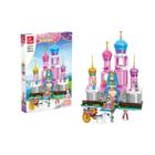 6-em-1 meninas princesa castelo blocos de construção compatíveis com Lego,  1000pcs brinquedos cor-de-rosa palácio do rei tijolos de banquete  brinquedos para meninas 6-12 construção Play Set brinquedos educacionais  para crianças - libergarden 