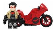 Blocos De Montar Moto Capuz Robin Vermelho Batman