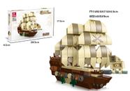 Blocos de Montar Navio Barco de Bombardeio Batalha Combate 183pcs JIESTAR