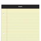 Blocos de notas STAPLES Wide Ruled 8,5 x 11,75" 100 folhas 6 blocos