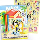 Bluey Coloring & Activity Book, Bluey Sticker Book, Ótimo para atividades infantis em casa, Kit de Atividades perfeitas de viagem e viagem, atividade de livro de colorir divertido sem tela para crianças de 3, 4, 5, 6 anos