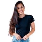 Blusa Baby Look Basica Manga Curta Feminina Revanche