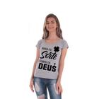 Blusa Baby Look Gospel Estampada Tshirt Pentecostal Feminina