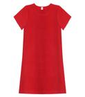 Blusa Básica Alongada Feminina Rovitex Vermelho