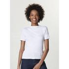 Blusa Básica Feminina Manga Curta Gola Alta Em Malha Canelada - hering