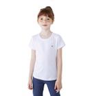 Blusa Básica Infantil Menina Manga Curta Com Patch Bordado Hering Kids