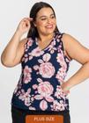 Blusa Básica, Regata de Cotton e Ciganinha Feminina Plus Size Rovitex