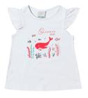 Blusa Bebê Menina Estampa Bichinhos Girafa com Detalhes em Glitter - Malwee Kids