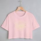 Blusa Blusinha Camiseta Cropped TShirt Feminina Algodão Tecido Premium Estampa Digital Caveira Fantasma