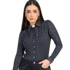 Blusa Body Feminino Pedraria MISS COUNTRY